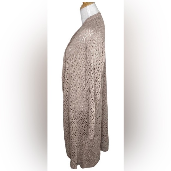 TORRID Sweater Women’s 2X Cream Long Duster Cardigan Casual Knit - Picture 2 of 7